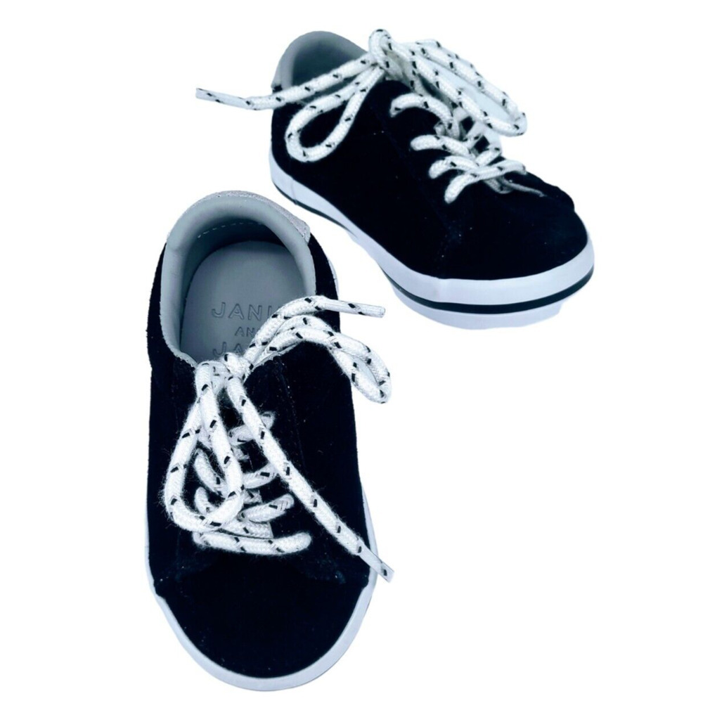 janie and jack baby boy sneaker shoes size 4 black